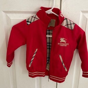 Burberry jacket size small in kids
